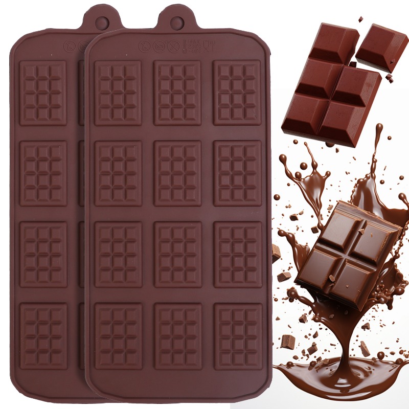 Kitchen Appliances Baking - Silicone Chocolate Mold 12 Even Fondant