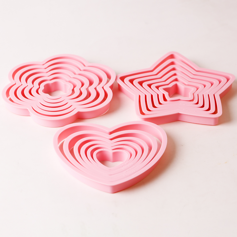 1set/3sets Pink Heart Star Flo - Kitchen Appliances Baking review and price