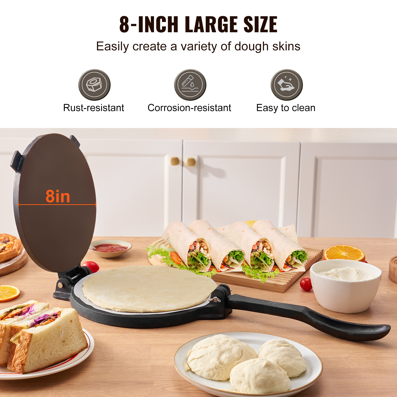 Heavy  Cast Iron Tortilla Pres - Tortilla Press Cast review and price