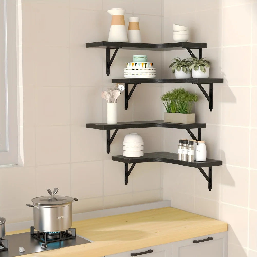 Natural Wood Grain Floating Sh - Kitchen Appliances Vintage review and price