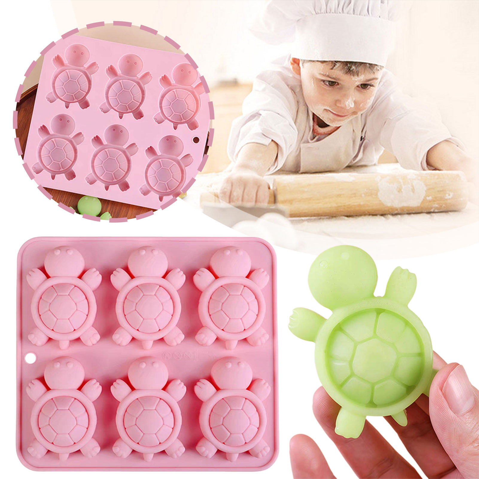 Turtles Ice Tray 3D Tortoises  - Kitchen Appliances Baking review and price