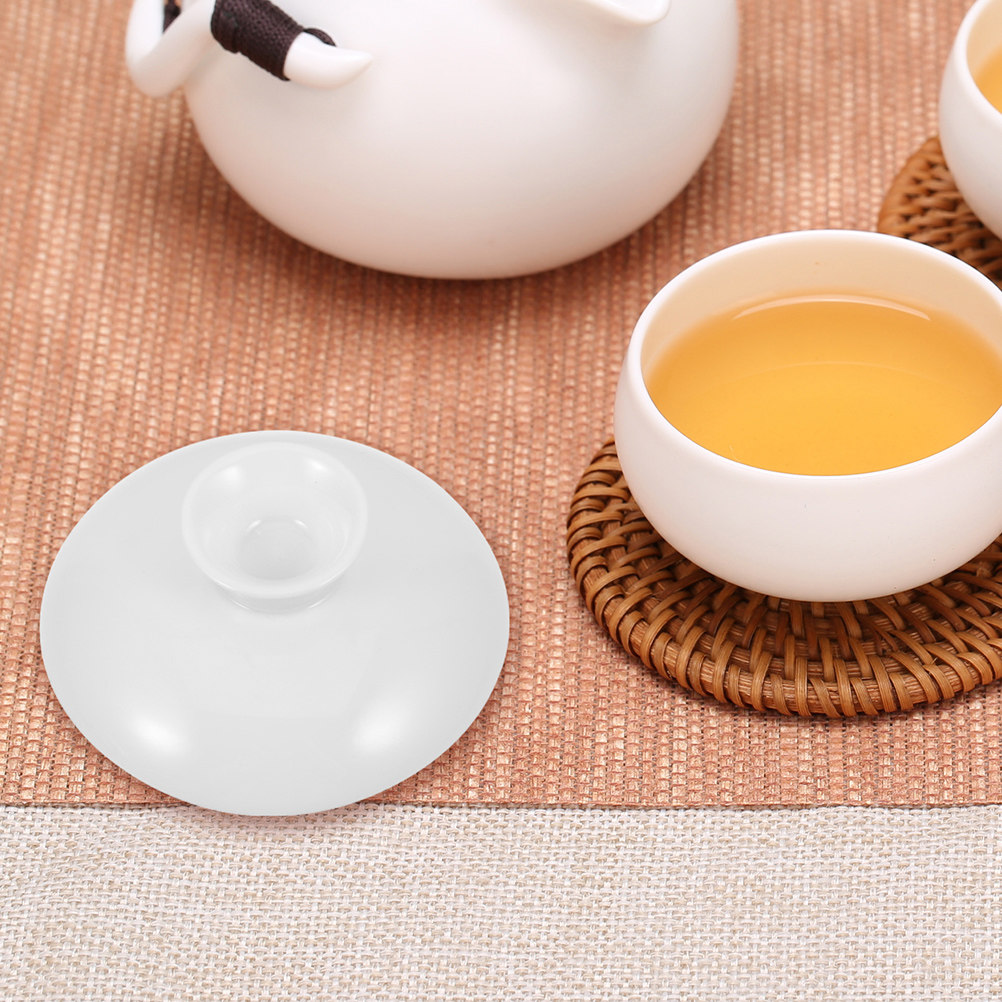 Ceramic Tea Cup Lid White Fini - Kitchen Appliances Vintage review and price