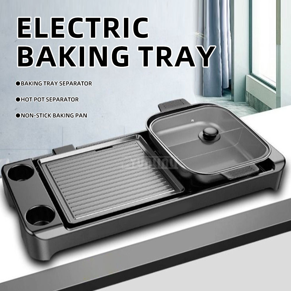 Electric Barbecue Hotpot Stove - Kitchen Appliances Baking review and price