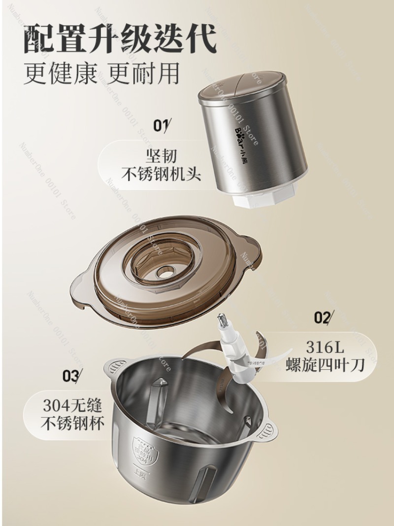 Stainless Steel Meat Grinder H - Food Processor Large review and price