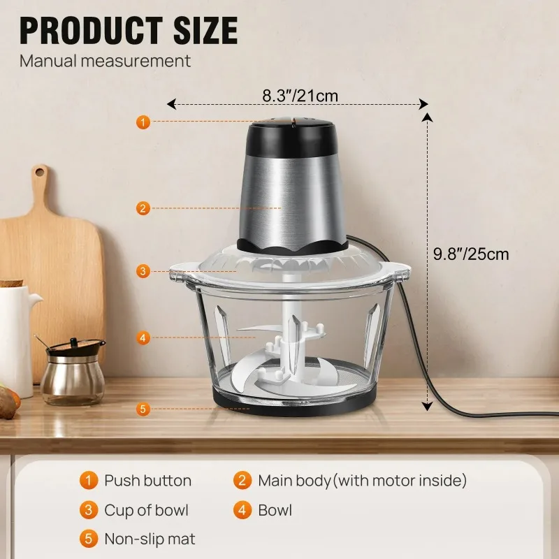 2L Electric Meat Grinder Food  - Food Processor Large review and price