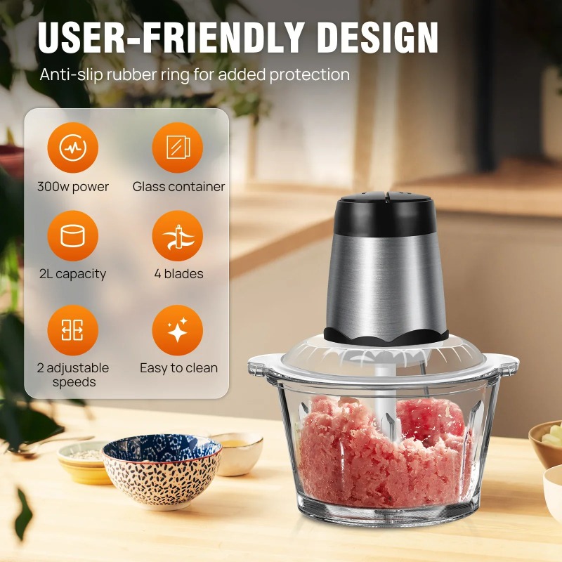 2L Electric Meat Grinder Food  - Food Processor Large review and price